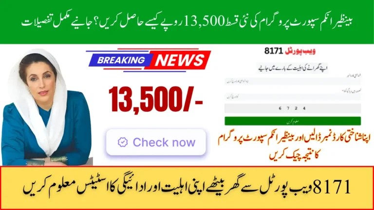 BISP 8171 CNIC Result 2026 Check Online Approval and Payment Status Easily
