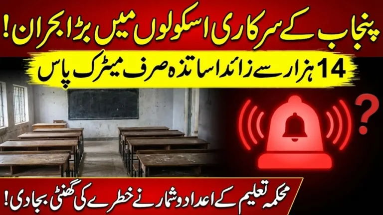 Punjab School Teachers Qualifications: Thousands of Matric-Pass Educators Teaching in Public Schools